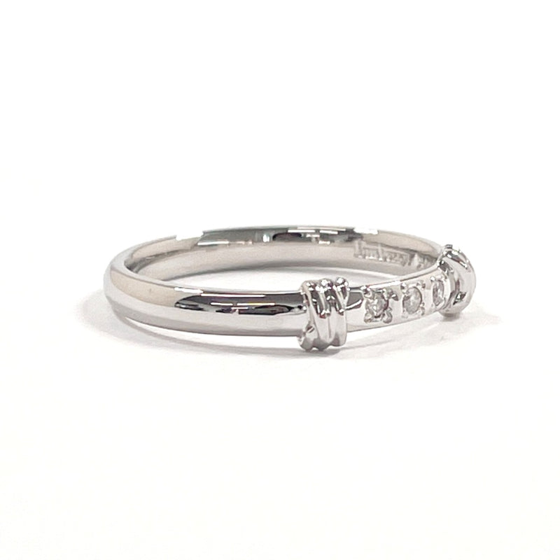 Burberrys Ring Pt900Platinum/diamond #US 5 3/4 Silver Women Second hand
