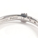 Burberrys Ring Pt900Platinum/diamond #US 5 3/4 Silver Women Second hand