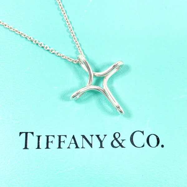 TIFFANY&Co. Necklace Infinity cross Elsa Peretti Silver925 Silver Women Second hand