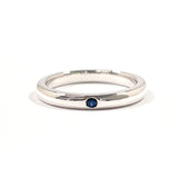TIFFANY&Co. Ring Stacking band Elsa Peretti Silver925/sapphire #US 4 1/2 Silver Women Second hand