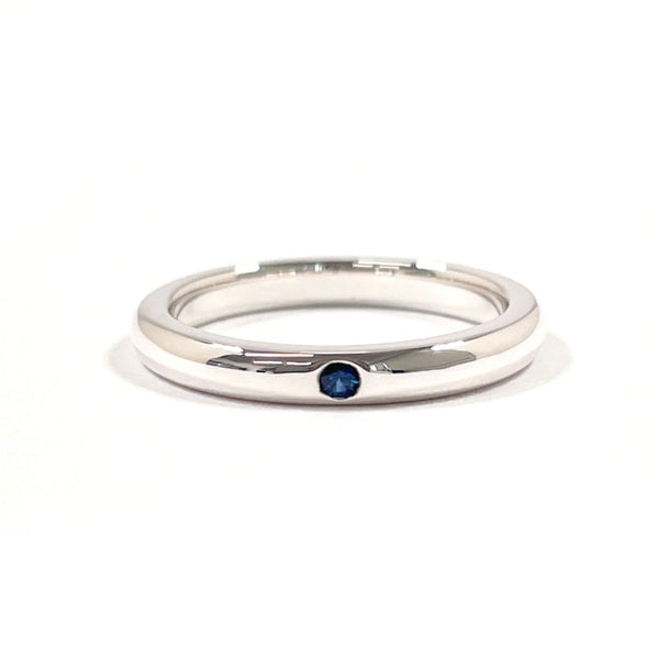 TIFFANY&Co. Ring Stacking band Elsa Peretti Silver925/sapphire #US 4 1/2 Silver Women Second hand