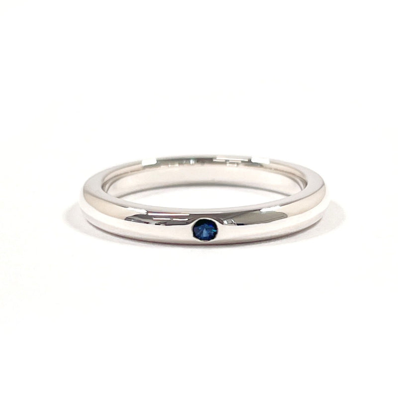 TIFFANY&Co. Ring Stacking band Elsa Peretti Silver925/sapphire #US 4 1/2 Silver Women Second hand
