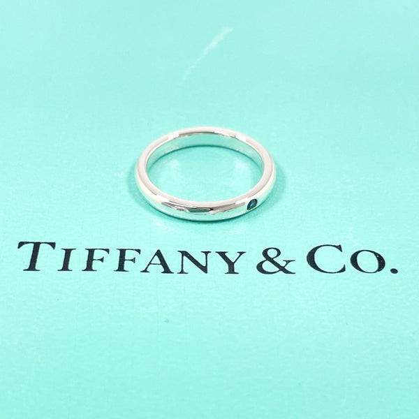 TIFFANY&Co. Ring Stacking band Elsa Peretti Silver925/sapphire #US 4 1/2 Silver Women Second hand