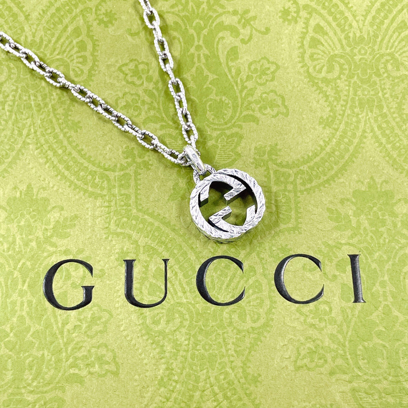GUCCI Necklace Interlocking G Silver925 Silver unisex Second hand