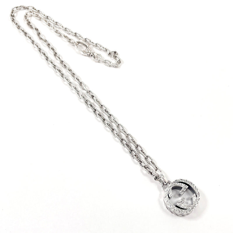 GUCCI Necklace Interlocking G Silver925 Silver unisex Second hand