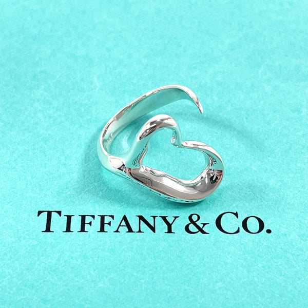 TIFFANY&Co. Ring Open heart Elsa Peretti Silver925 #US 6 3/4 Silver Women Second hand