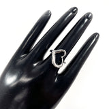 TIFFANY&Co. Ring Open heart Elsa Peretti Silver925 #US 6 3/4 Silver Women Second hand