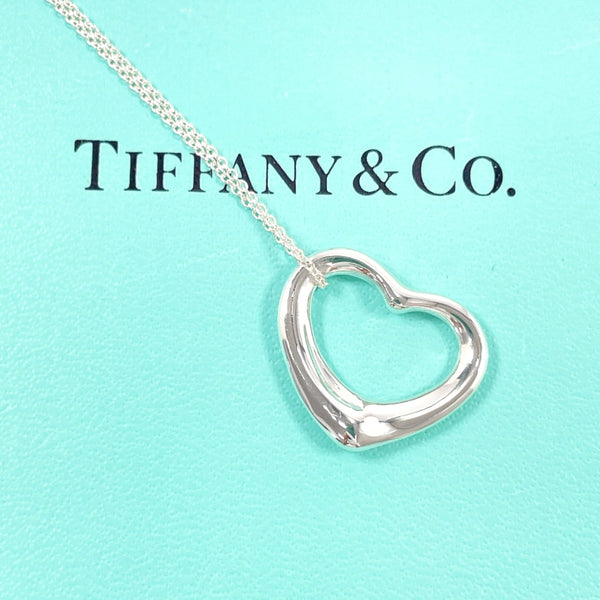TIFFANY&Co. Necklace Open heart Elsa Peretti Silver925 Silver Women Second hand