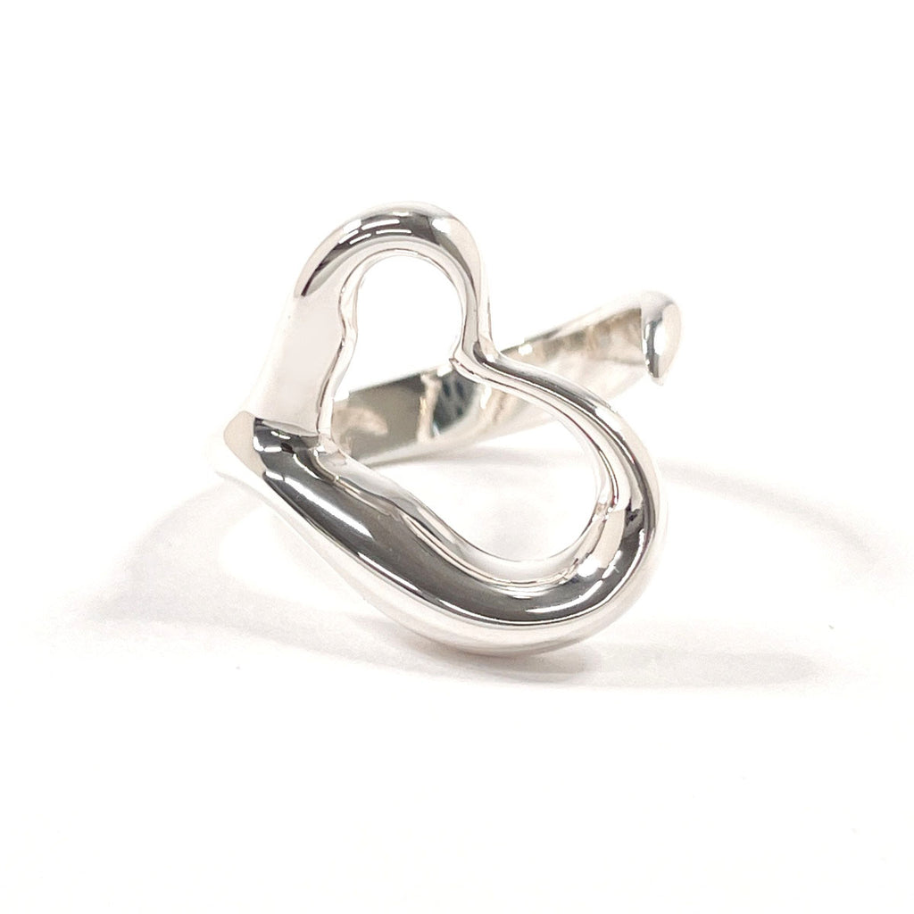 TIFFANY&Co. Ring Open heart Elsa Peretti Silver925 #US 6