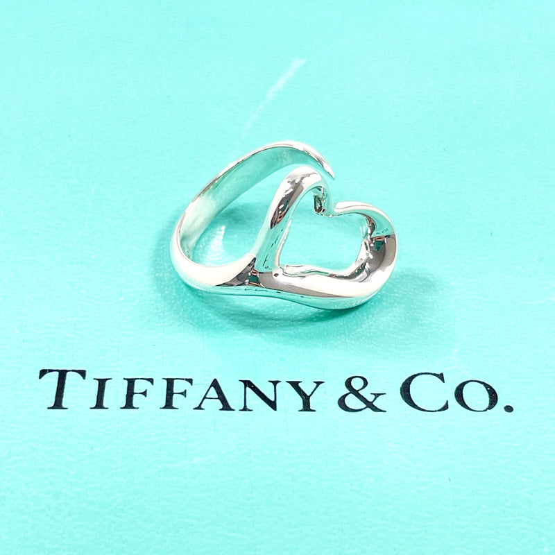 TIFFANY&Co. Ring Open heart Elsa Peretti Silver925 #US 6 Silver Women Second hand