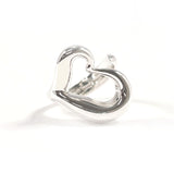 TIFFANY&Co. Ring Open heart Elsa Peretti Sterling Silver #US 4 1/2 Silver Women Second hand