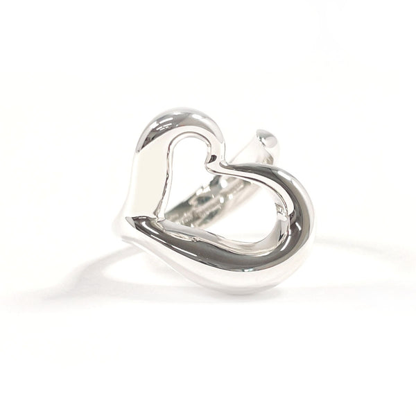 TIFFANY&Co. Ring Open heart Elsa Peretti Sterling Silver #US 4 1/2 Silver Women Second hand