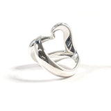 TIFFANY&Co. Ring Open heart Elsa Peretti Sterling Silver #US 4 1/2 Silver Women Second hand