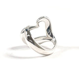 TIFFANY&Co. Ring Open heart Elsa Peretti Sterling Silver #US 4 1/2 Silver Women Second hand