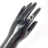 TIFFANY&Co. Ring Open heart Elsa Peretti Sterling Silver #US 4 1/2 Silver Women Second hand
