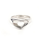 TIFFANY&Co. Ring Open heart Elsa Peretti Silver925 #US 5 3/4 Silver Women Second hand