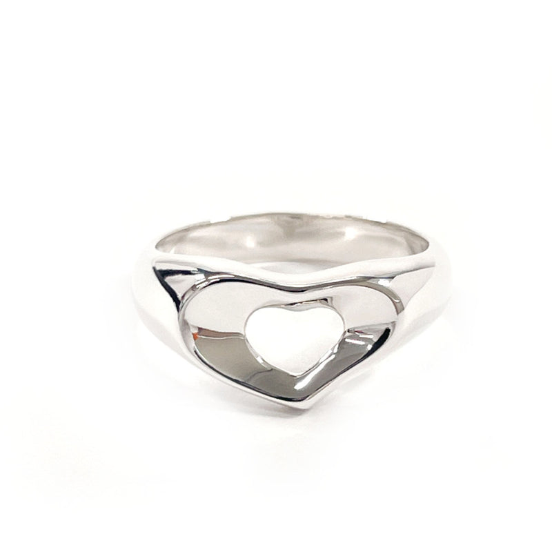 TIFFANY&Co. Ring Open heart Elsa Peretti Silver925 #US 5 3/4 Silver Women Second hand