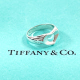 TIFFANY&Co. Ring Open heart Elsa Peretti Silver925 #US 5 3/4 Silver Women Second hand