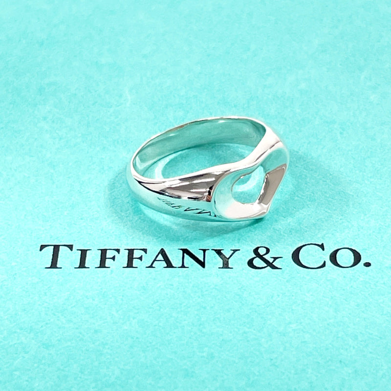 TIFFANY&Co. Ring Open heart Elsa Peretti Silver925 #US 5 3/4 Silver Women Second hand