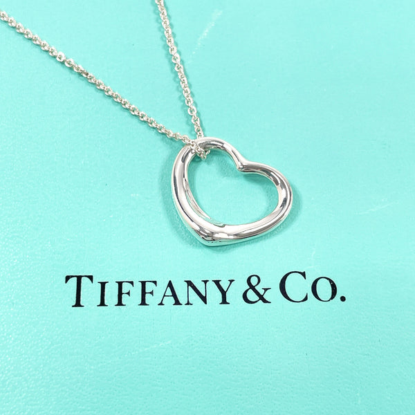 TIFFANY&Co. Necklace Open heart Elsa Peretti Silver925 Silver Women Second hand