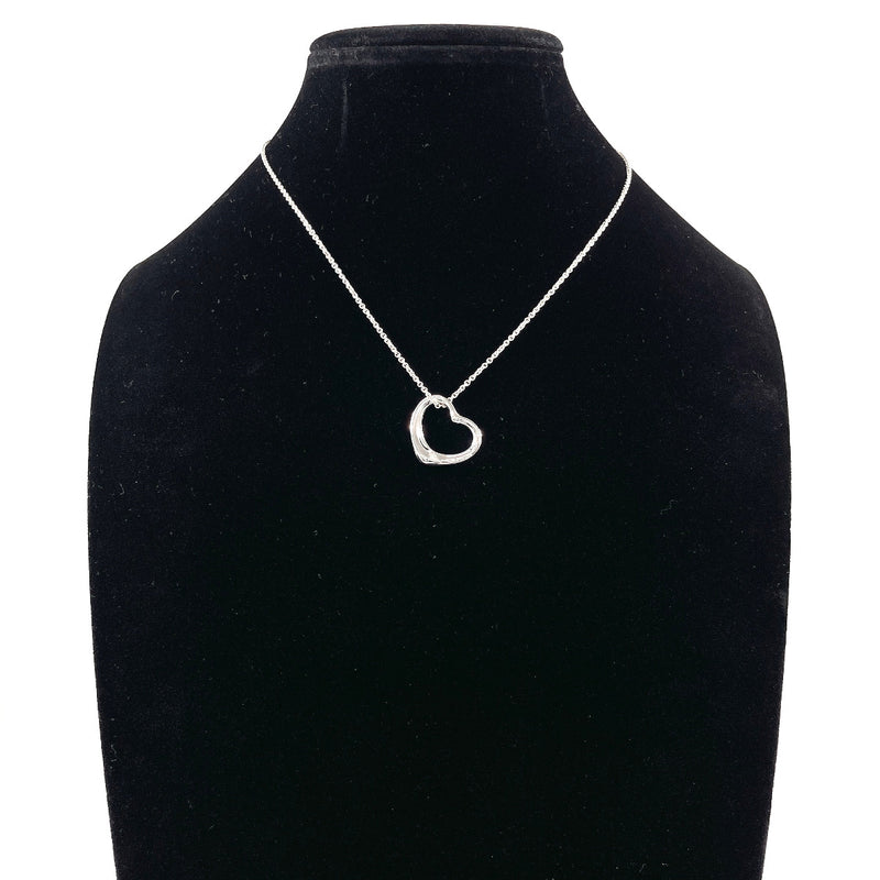 TIFFANY&Co. Necklace Open heart Elsa Peretti Silver925 Silver Women Second hand