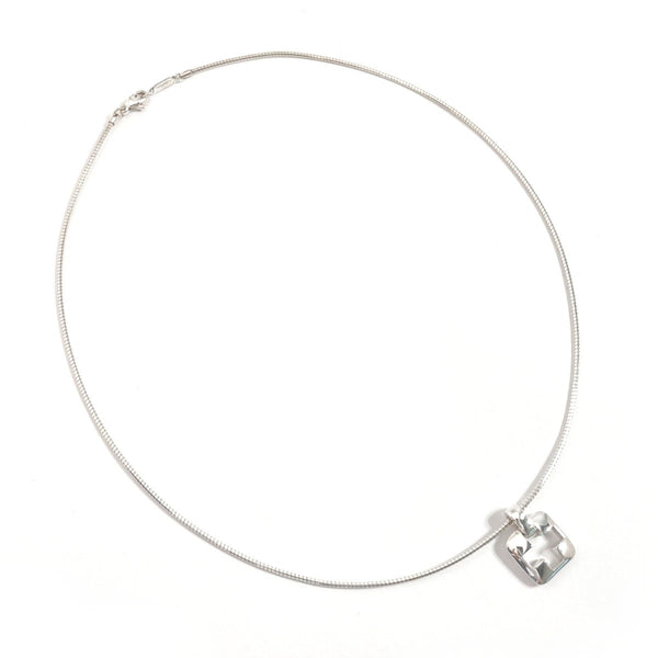 TIFFANY&Co. Necklace Piast Cross open cross square Silver925 Silver Women Second hand