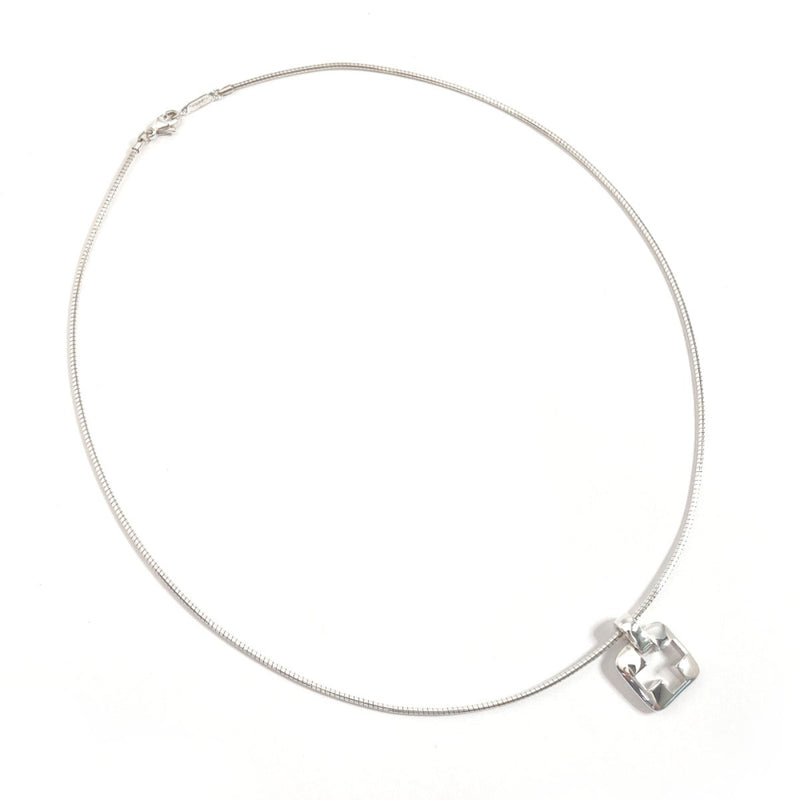 TIFFANY&Co. Necklace Piast Cross open cross square Silver925 Silver Women Second hand