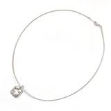 TIFFANY&Co. Necklace Piast Cross open cross square Silver925 Silver Women Second hand