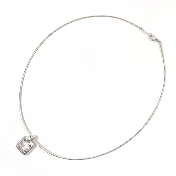 TIFFANY&Co. Necklace Piast Cross open cross square Silver925 Silver Women Second hand