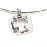 TIFFANY&Co. Necklace Piast Cross open cross square Silver925 Silver Women Second hand