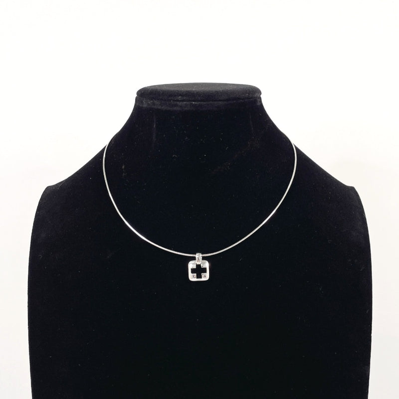 TIFFANY&Co. Necklace Piast Cross open cross square Silver925 Silver Women Second hand