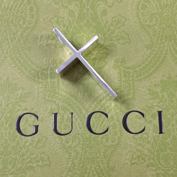 GUCCI Pendant top cross Silver925 Silver unisex Second hand