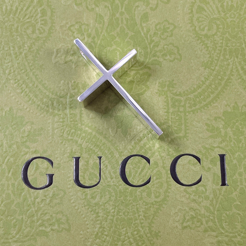 GUCCI Pendant top cross Silver925 Silver unisex Second hand