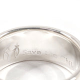 BVLGARI Ring Save the Children Charity Silver925 #US 5 1/4 Silver Women Second hand