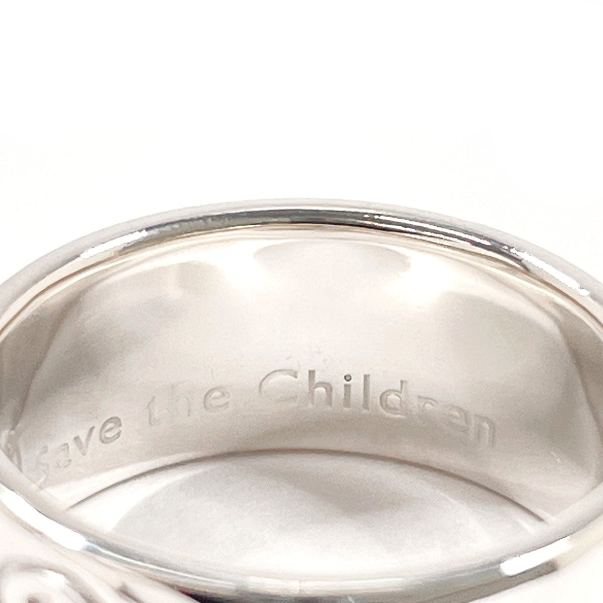 BVLGARI Ring Save the Children Charity Silver925 #US 5 1/4 Silver