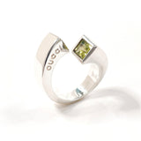GUCCI Ring spiral Silver925/Peridot #US 6 1/4 Silver Women Second hand