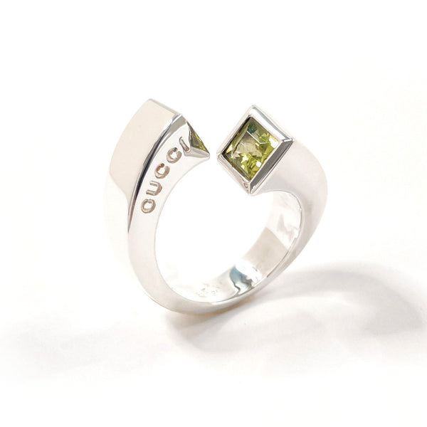 GUCCI Ring spiral Silver925/Peridot #US 6 1/4 Silver Women Second hand