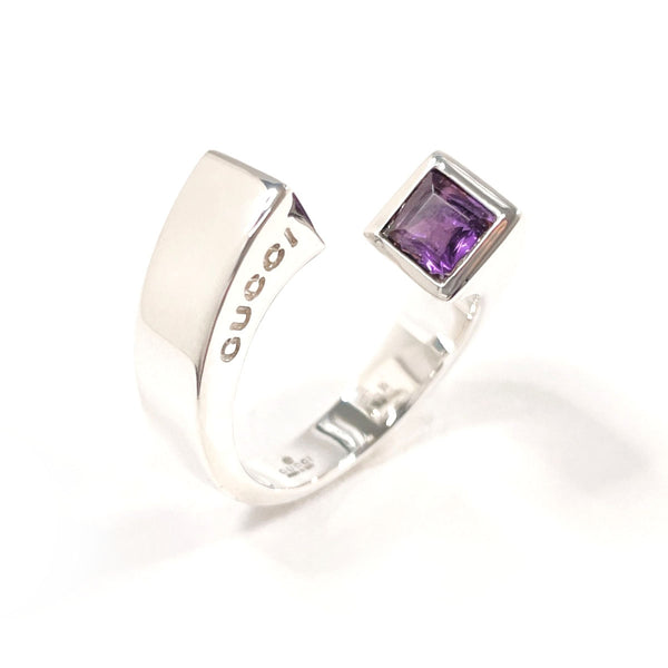 GUCCI Ring spiral Silver925/amethyst #US 7 1/4 Silver Silver Women Second hand