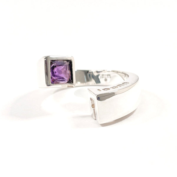 GUCCI Ring spiral Silver925/amethyst #US 7 1/4 Silver Silver Women Second hand