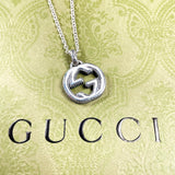 GUCCI Necklace Interlocking G Silver925 Silver unisex Second hand