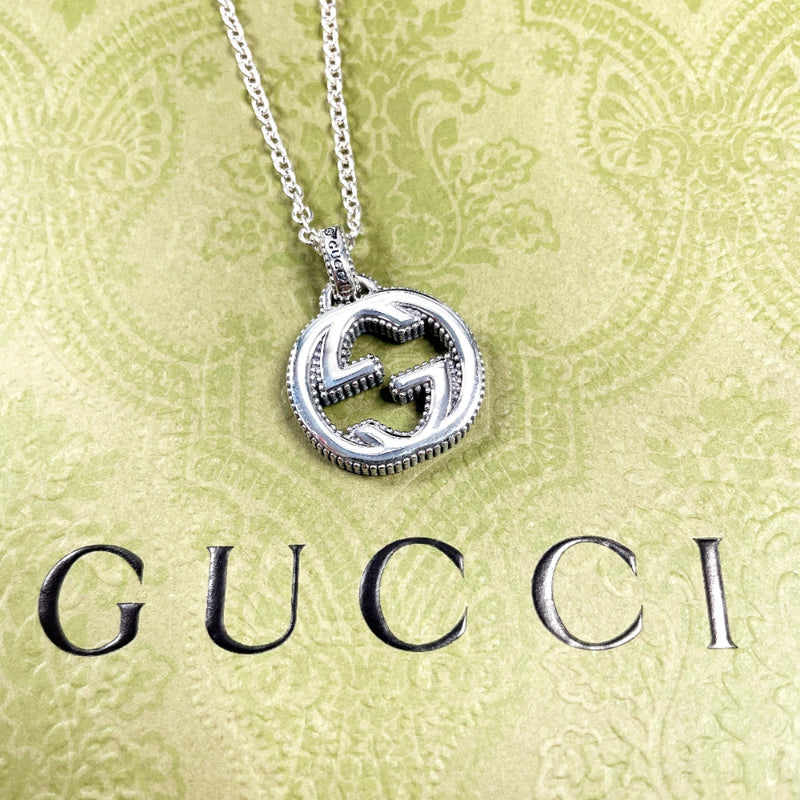 GUCCI Necklace Interlocking G Silver925 Silver unisex Second hand