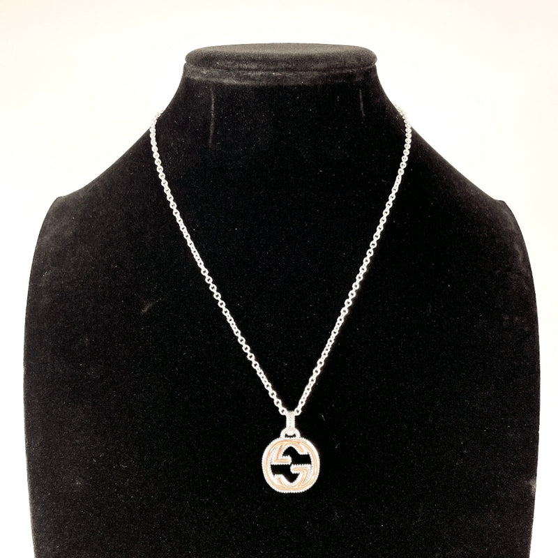 GUCCI Necklace Interlocking G Silver925 Silver unisex Second hand