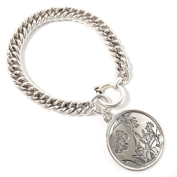GUCCI bracelet flora Silver925 Silver unisex Second hand