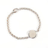 GUCCI bracelet Round plate Chain Silver925 Silver unisex Second hand