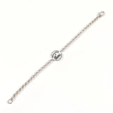 GUCCI bracelet Round plate Chain Silver925 Silver unisex Second hand