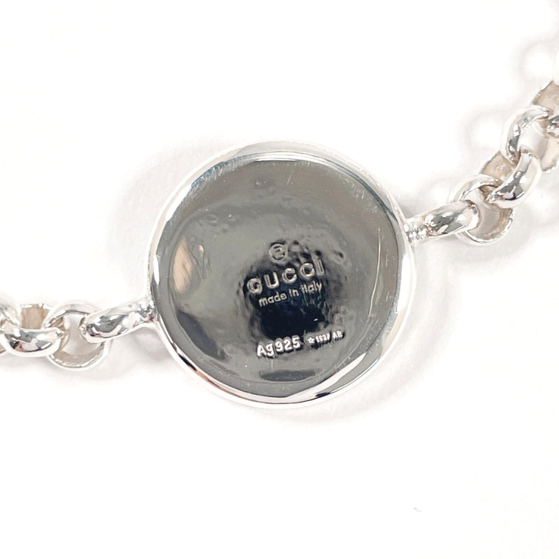 GUCCI bracelet Round plate Chain Silver925 Silver unisex Second hand