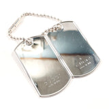 GUCCI key ring Dog tag Ball chain Silver925 Silver unisex Second hand