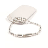 GUCCI key ring Dog tag Ball chain Silver925 Silver unisex Second hand