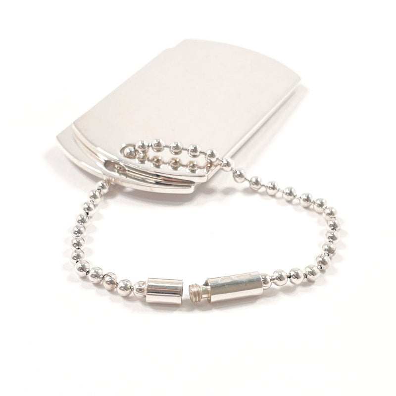 GUCCI key ring Dog tag Ball chain Silver925 Silver unisex Second hand