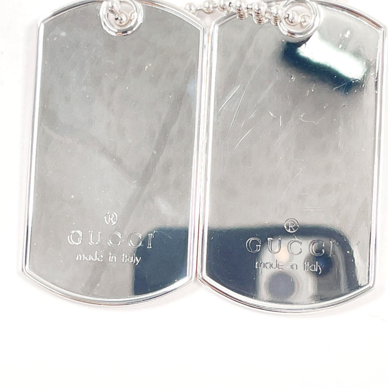 GUCCI key ring Dog tag Ball chain Silver925 Silver unisex Second hand